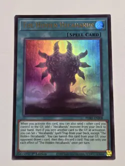 The Hidden Hecahands PHRE-EN008 Ultra Rare Yugioh 1st Edition Phantom Revenge - Image 1