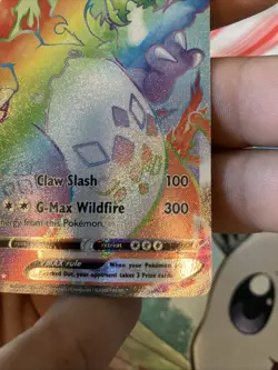 Pokemon TCG Champions Path Rainbow Charizard VMAX Secret Rare Card 74/73 - Image 4