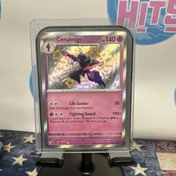Ceruledge 162/091 - Shiny Holo Rare - Paldean Fates Pokemon Card MINT - Image 1