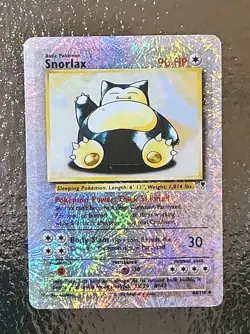 Pokemon TCG Snorlax Legendary Collection Reverse Holo Card 64/110 Rare LP 2002 - Image 1