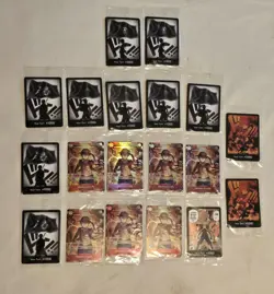 One Piece TCG 19 Card Bundle-7x Luffy ST10-006 Treasure Promo + Special DON!!Set - Image 1