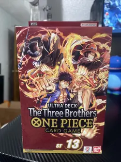 One Piece The Three Brothers ST-13 Ultra Deck Box Card Game Brand New Sealed - Image 1