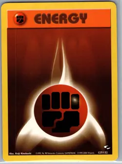 Fighting Energy 127/132 Non Holo Gym Heroes - Pokemon Card - NM - Image 1