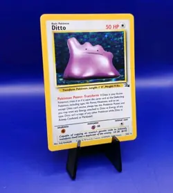 Ditto 3/62 Fossil Set Holo Rare Pokemon Card Nintendo Pokemon TCG WOTC MP - Image 2