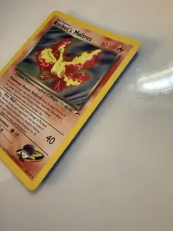 Pokemon TCG Rocket's Moltres Holo Card 12/132 Gym Heroes Rare - Image 3