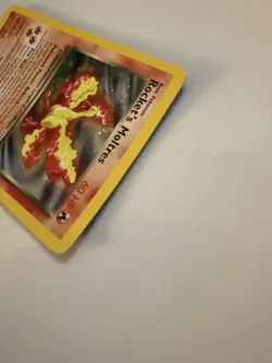 Pokemon TCG Rocket's Moltres Holo Card 12/132 Gym Heroes Rare - Image 4
