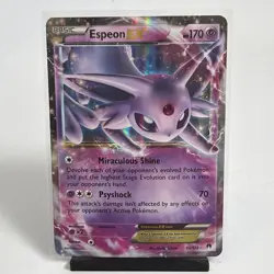 Espeon EX - 52/122 - Pokemon Breakpoint XY Ultra Rare Card NM Card 2016 - Image 1