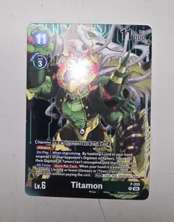 Digimon Card Game - BT23 Hacker's Slumber - Titamon #P-209 - Near Mint Foil - Image 1