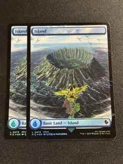 MTG Final Fantasy Chocobo Track Foil Lands FULL SET 10 Cards Sleeved NM - Image 3