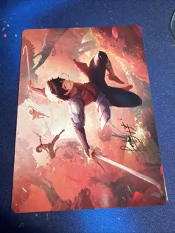 Magic MTG Avatar Art Series Card 22/54 Jet Freedom Fighter Gold Stamped Auto!! - Image 1