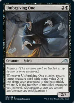 UNFORGIVING ONE x4 mtg NM-M Kamigawa Neon Dynasty 4 Unc - Image 1