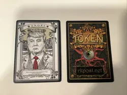 RK Post token Donald Trump 4/4 Angel Mtg Magic The Gathering - Image 1