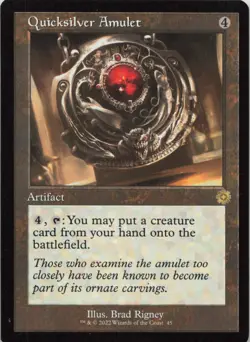 Quicksilver Amulet R The Brothers' War: Retro Frame Artifacts 45 - LP MTG - Image 1
