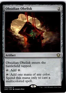 MTG Obsidian Obelisk Commander: Dominaria United Rare #18 - Image 1