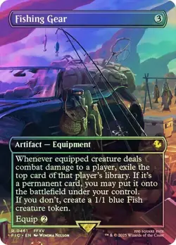 Foil Fishing Gear (Borderless) [FINAL FANTASY] MTG - Image 1