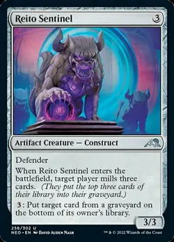 REITO SENTINEL x4 mtg NM-M Kamigawa Neon Dynasty 4 Unc - Image 1