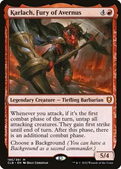 Karlach, Fury of Avernus CLB LP MTG - Image 1