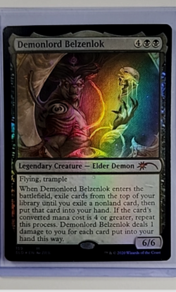 2020 MTG Magic The Gathering SLD Secret Lair Drop Foil #159 Demonlord Belzenlok - Image 1