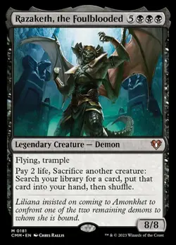 [1x] Razaketh, the Foulblooded Near Mint, English Commander Masters MTG Magic - Image 1