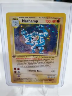 Machamp 008/102 Deck Exclusives Holo 1st Edition LP Pokemon TCG - Image 2