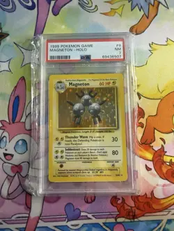 Pokemon TCG Magneton-Base Set 9/102 WOTC Holo Unlimited Holo Rare Psa 7 - Image 1