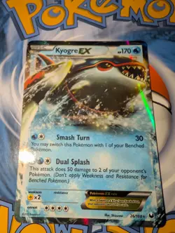 Kyogre EX 26/108 Dark Explorers Ultra Rare Holo Pokemon TCG - Image 1
