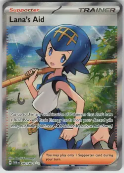 Pokemon Lana's Aid - Ultra Rare SV06: Twilight Masquerade 207/167 NM - Image 1