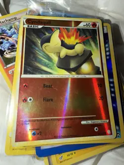 CYNDAQUIL 61/123 REVERSE HOLO COMMON HGSS POKEMON TCG MODERATE PLAY MP - Image 1