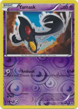 Pokemon - Yamask - 45/101 - Common - Reverse Holo - BW - Noble Victories - NM - Image 1