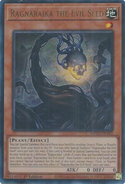 Yugioh! Ragnaraika the Evil Seed - MP25-EN182 - Ultra Rare - 1st Edition Near Mi - Image 1