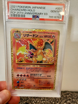PSA 10 Charizard 001 25th Anniversary Holo Pokemon Card Japanese - Image 2