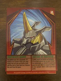 BAKUGAN Ability Card CONTESTIR'S GAMBIT BA1125-AB-SM-GBL Spin Master 29/48c - Image 1
