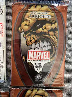 VS. SYSTEM Marvel Origins Trading Card Game, CCG 4 NEW Booster Packs - Image 4