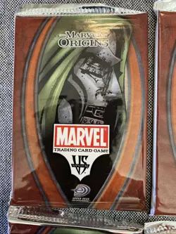 VS. SYSTEM Marvel Origins Trading Card Game, CCG 4 NEW Booster Packs - Image 2