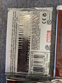 VS. SYSTEM Marvel Origins Trading Card Game, CCG 4 NEW Booster Packs - Image 3