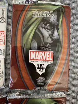 VS. SYSTEM Marvel Origins Trading Card Game, CCG 4 NEW Booster Packs - Image 4