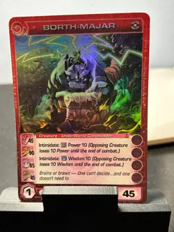 CHAOTIC SUPER RARE BORTH-MAJAR CARD - Image 1