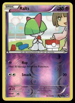 Pokemon Cards Ralts 68/162 Reverse Holo BREAKthrough XY NM - Image 1