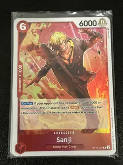 4x Sanji ST10-004 Three Captains Holo Rare One Piece TCG Card Game - Image 1