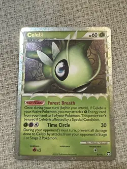 Celebi 92/102 Holo Rare HGSS Triumphant Prime Pokemon TCG Card - Image 1