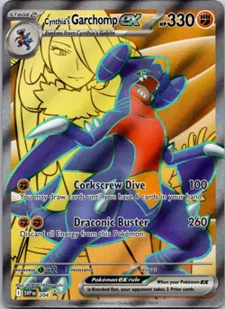 Cynthia's Garchomp EX 204 NM Promo Pokemon Card TCG - Image 1