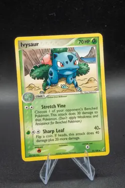 Ivysaur 35/100 - Ex Crystal Guardians - Pokemon Card 2006 - NM-/LP+ Light Play - Image 1