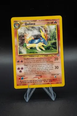 Quilava 47/111 Unlimited Uncommon Neo Genesis Pokemon Card LP Light Play TCG - Image 1