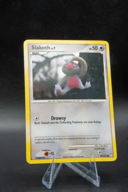 SLAKOTH - 99/123 - MYSTERIOUS TREASURES - POKEMON CARD - LP Light Play + - Image 1