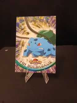 Topps Pokemon Card Bulbasaur #01 - TV Animation Edition Green Logo M-NM - Image 1