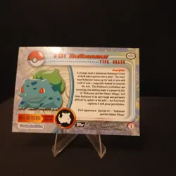 Topps Pokemon Card Bulbasaur #01 - TV Animation Edition Green Logo M-NM - Image 3