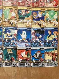 Sonic X TCG Premier Edition Sonic The Hedgehog Trading Card Lot 39 Cards RARE - Image 2