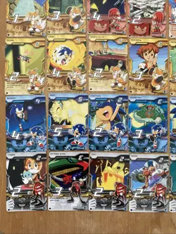 Sonic X TCG Premier Edition Sonic The Hedgehog Trading Card Lot 39 Cards RARE - Image 3