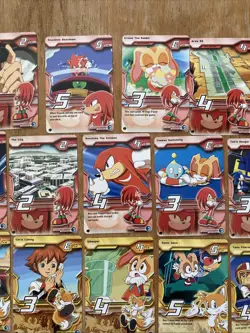 Sonic X TCG Premier Edition Sonic The Hedgehog Trading Card Lot 39 Cards RARE - Image 5
