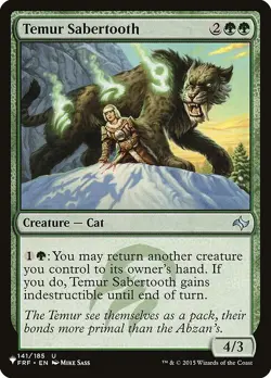 Temur Sabertooth U Regular #FRF-141 | PLST The List | MTG - Image 1